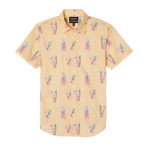 Bonobos Riviera Shirt M Slim Graphic Print Resort Tropical Cocktail Button Up
